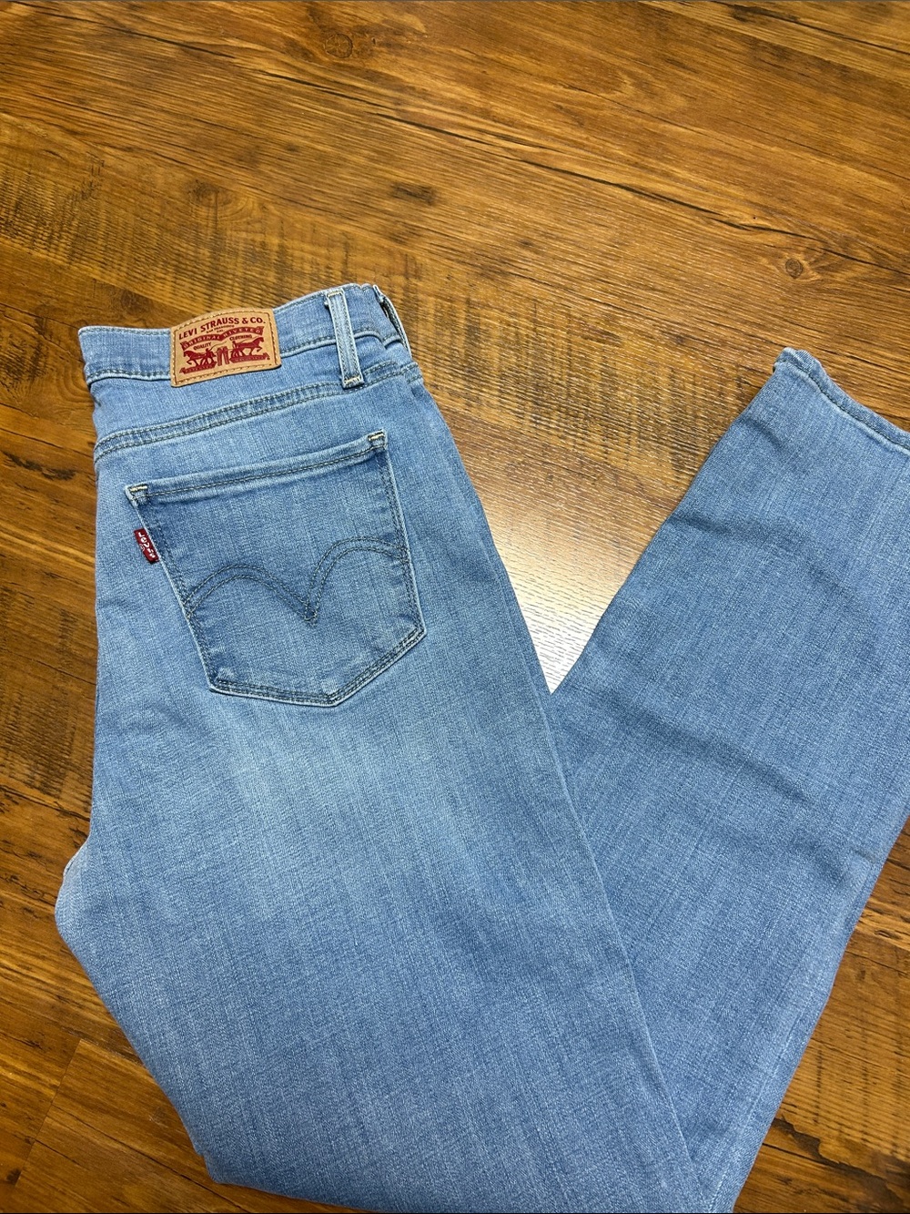 Levi's womens Light Blue Straight Leg Jeans
